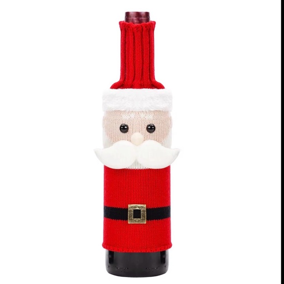 Christmas Wine Bottle Covers –Santa, Reindeer, Rudolph & Snowman Knit Gift Bags - Picture 6 of 9